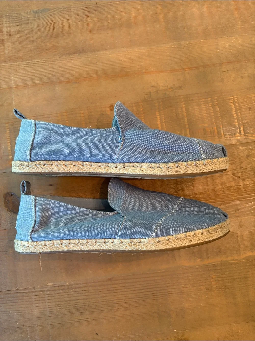 TOMS Chambray Blue Espadrille